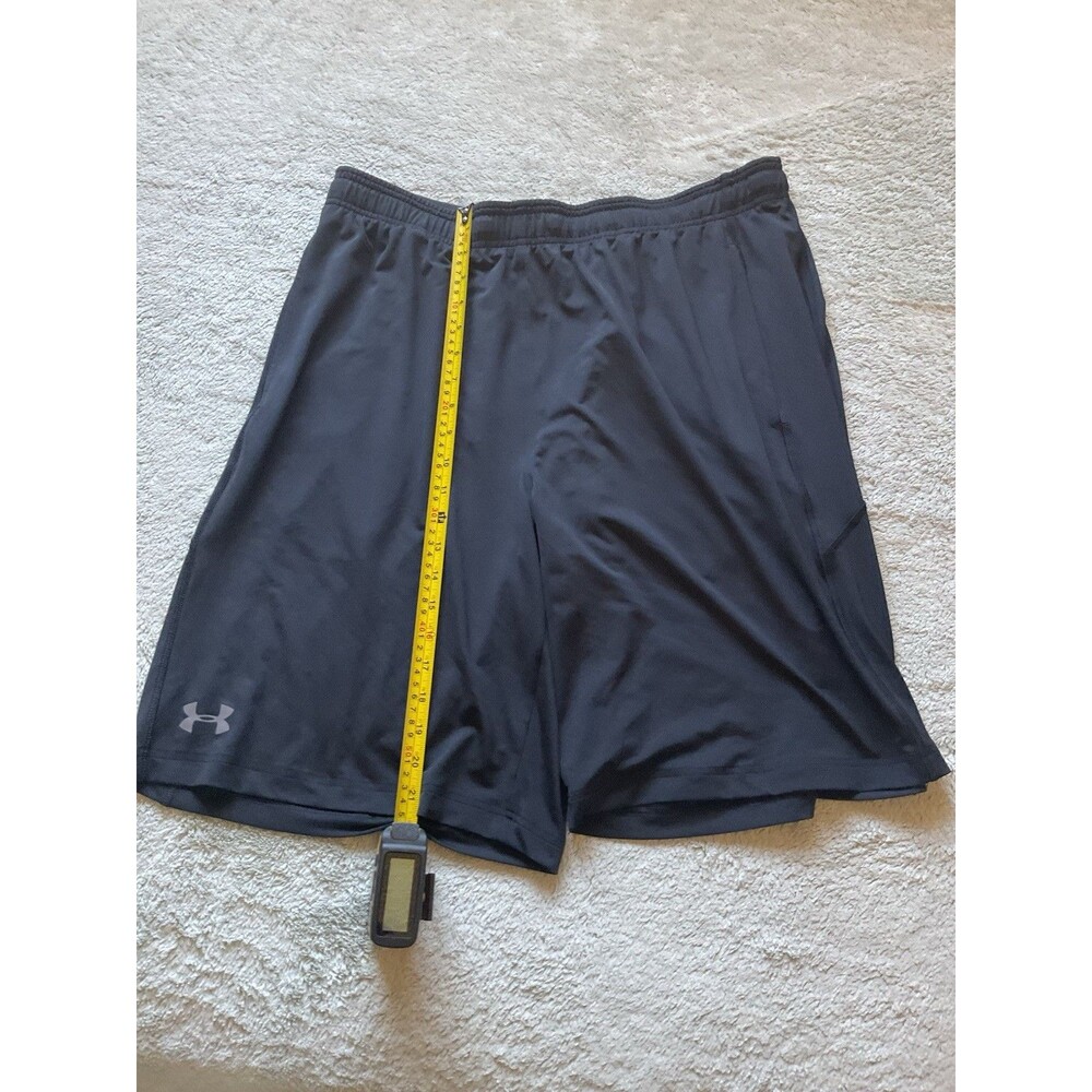 Under Armour Shorts Mens XL Gray Lightweight Drawstring Logo Athletic